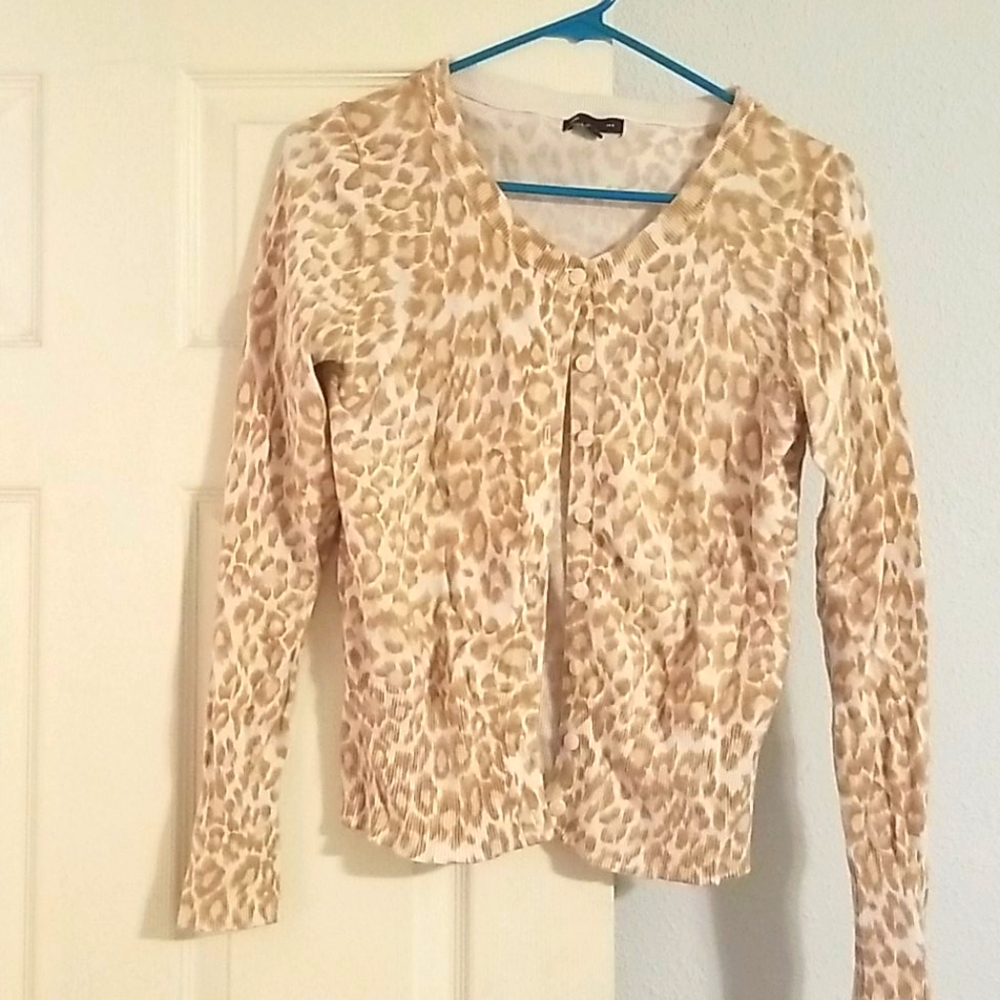 Leopard print cardigan